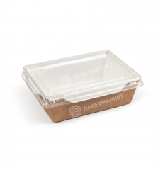 OPSALAD 450 коробка для салата бумажная DoEco | фото OPSALAD 450 бумажный салатник | фото