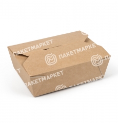 ECO FOLD BOX 900 коробка для салата бумажная DoEco | фото ECO FOLD BOX 900 бумажный салатник | фото