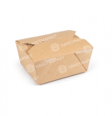 ECO FOLD BOX 600 коробка для салата бумажная DoEco | фото ECO FOLD BOX 600 бумажный салатник | фото