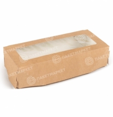 ECO TABOX PRO 500 коробка бумажная крафт с окном | фото 