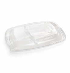 Крышка для контейнера 230*170 мм 2 секции СпК-230 для еды, фото 